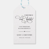 Étiquettes-cadeau Plante Moderne Ces Graines Dans La Mémoire Funérai (Dos)