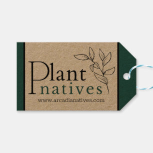 Étiquettes-cadeau Plantes autochtones sur mesure Plante autochtone N