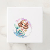 Étiquettes Cadeau Plaque de sirène à éclaboussure (En situation)