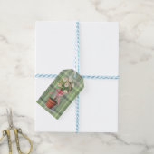 Étiquettes-cadeau plaqué topiaire (Avec de laficelle)