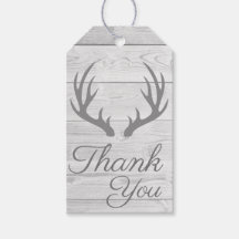 Plaques Rustiques En Bois Gris Cerfs Antlers Merci