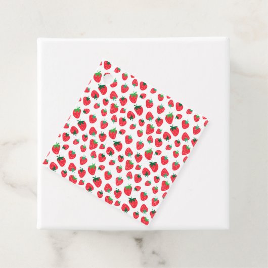Étiquettes Cadeau Plein de fraises (En situation)