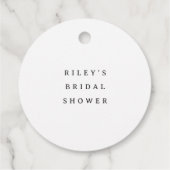 Étiquettes Cadeau Pluie de Mariage ou Épice de Mariage (Dos)