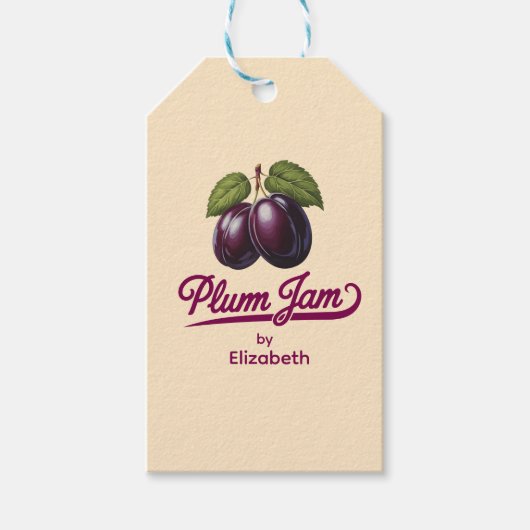 Étiquettes-cadeau Plum Jam (Devant)