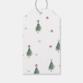 Étiquettes-cadeau Plum & Sage Arbres de Noël (Dos)