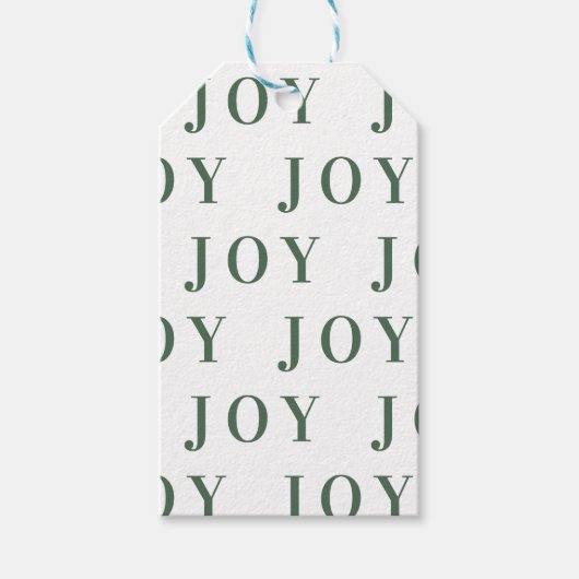 Étiquettes-cadeau Plus d'amour, plus de joie | Vert (Devant)
