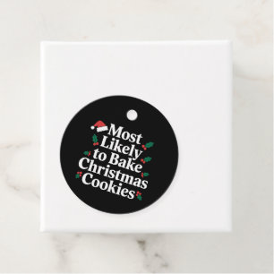 Étiquettes Cadeau Plus Susceptible de Préparer des Biscuits de Noël