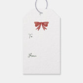 Étiquettes-cadeau Plush doux comme sapin de Noël (Dos)