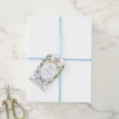 Étiquettes-cadeau Poignets de feuille avec poule | MARIAGE (Avec de laficelle)