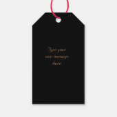 Étiquettes-cadeau Poinsettia et Champagne (Dos)