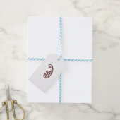 Étiquettes-cadeau Point rouge (Avec de laficelle)