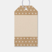 Étiquettes-cadeau Points blancs simples sur Faux Rustic Brown Kraft (Devant)