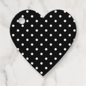 Étiquettes Cadeau Points noir et blanc (Devant)