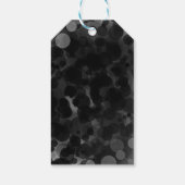 Étiquettes-cadeau Points noirs et blancs Favour de fête moderne chic (Dos)