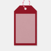 Étiquettes-cadeau Pois blancs sur Crimson Red (Dos)