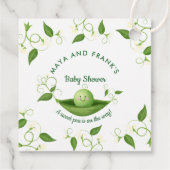 Étiquettes Cadeau Pois doux dans un Baby shower de pois (Dos)