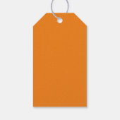 Étiquettes-cadeau Pois noirs d'Halloween orange faveurs (Dos)