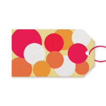 Pois rose, orange et jaune