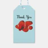 Étiquettes-cadeau Poisson Clowfish Ocean Party Merci (Devant)