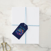 Étiquettes-cadeau Poisson coloré- (Avec de laficelle)