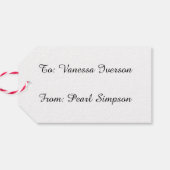 Étiquettes-cadeau Poisson d'or (Dos Horizontal)