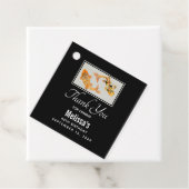 Étiquettes Cadeau Poisson Koi Or élégant (En situation)