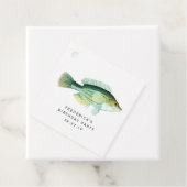 Étiquettes Cadeau Poisson vintage (En situation)