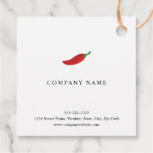 Étiquettes Cadeau Poivre rouge chili (Dos)