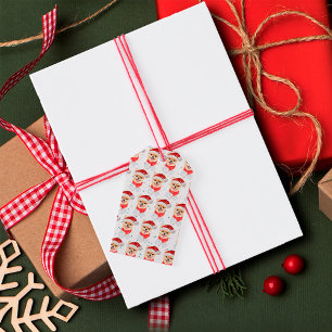 Étiquettes-cadeau Pomeranian Dog Breed Christmas Stars