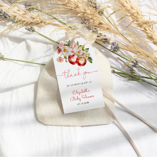 Étiquettes-cadeau Pomme de notre Merci de Baby shower oeil