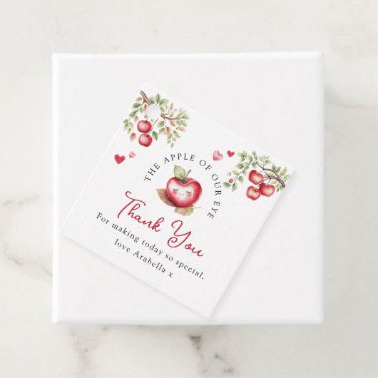 Étiquettes Cadeau Pomme Douce De Notre Baby shower Oeil (En situation)