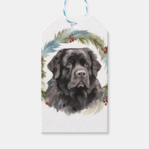 Étiquettes-cadeau Pompe festive des germes de Noël de Terre-Neuve