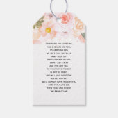 Étiquettes-cadeau Pomper Monnaie Succulent Floral Bridal Affichage D (Devant)