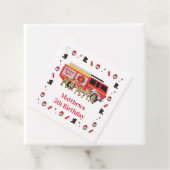 Étiquettes Cadeau Pompier Enfant Fête d'anniversaire Conception du t (En situation)