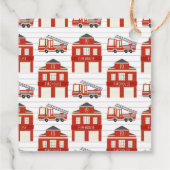 Étiquettes Cadeau Pompier pompier Merci fête d'anniversaire (Dos)