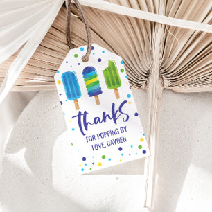 Étiquettes-cadeau Pop Été Anniversaire Balises cadeaux