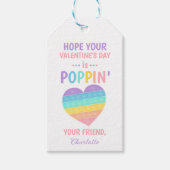 Étiquettes-cadeau Pop it ami valentine classe échange (Devant)