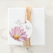 Étiquettes Cadeau Pop it quand elle affiche des Fleurs sauvages élég (En situation)