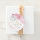 Étiquettes Cadeau Pop it quand elle pop Or rose mignon bébé éléphant (En situation)