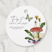 Étiquettes Cadeau Pop it when it pops - champignons de la forêt - (Dos)