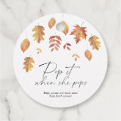 Étiquettes Cadeau Pop it when it pops - leaf fall - (Dos)