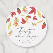 Étiquettes Cadeau Pop it when it pops - leaf fall - (Dos)