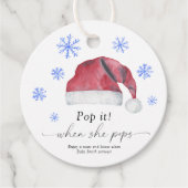 Étiquettes Cadeau Pop it when it pops - Père Noël baby - (Devant)