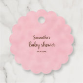 Étiquettes Cadeau Pop It When She Pop Pink Elephant Baby shower (Dos)