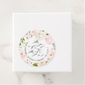 Étiquettes Cadeau Pop it When She Pops Blush Floral Baby shower (En situation)