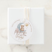 Étiquettes Cadeau Pop It When She Pops Teddy Bear Baby shower (En situation)