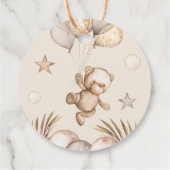 Étiquettes Cadeau Pop It When She Pops Teddy Bear Baby shower (Dos)