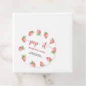 Étiquettes Cadeau Pop la fraise quand elle pique (En situation)
