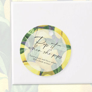 Étiquettes Cadeau Pop quand elle pique - citron d'agrumes -