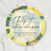 Étiquettes Cadeau Pop quand elle pique - citron d'agrumes - (Devant)